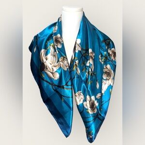 Floral Blue scarf/Wrap